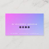 Retro Cassettebandje Muziek DJ Visitekaartje (Achterkant)