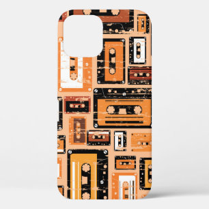 Retro Cassettebandje Naadloos Patroon Case-Mate iPhone Case