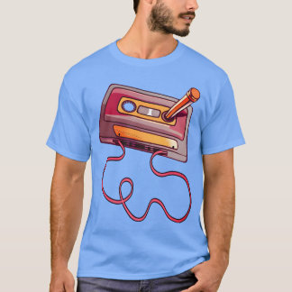 Retro Cassettebandje Potlood 70S 80S Oude vrienden T-shirt