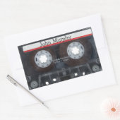 Retro-Cassettebandje Rechthoekige Sticker (Envelop)