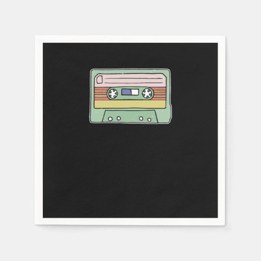 Retro-Cassettebandje Servet (Voorkant)