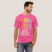 Retro Cassettebandje Shirt Oude School Muziek (Voorkant volledig)