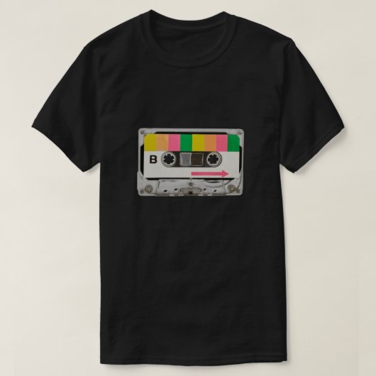 Retro-Cassettebandje T-shirt (Design voorkant)
