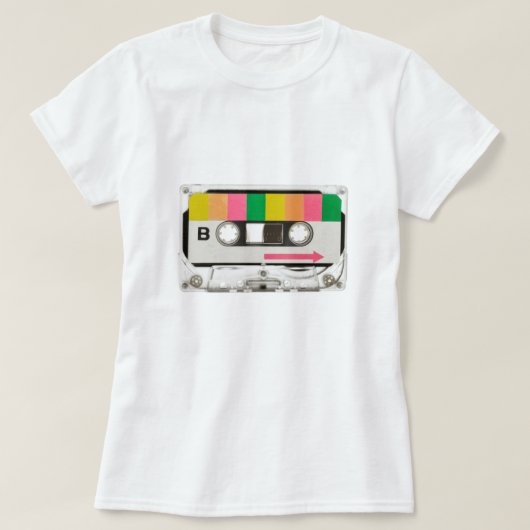 Retro-Cassettebandje T-shirt (Design voorkant)