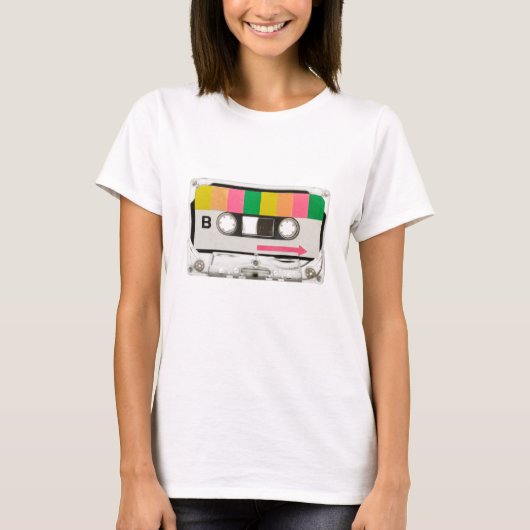 Retro-Cassettebandje T-shirt (Voorkant)