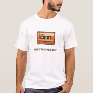 Retro Cassettebandje T-shirt –  Muziek T-shirt