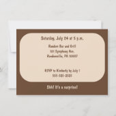 Retro Cassettebandje Uitnodiging (Achterkant)