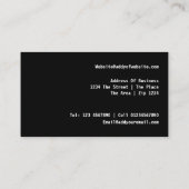 Retro-Cassettebandje Visitekaartje (Achterkant)