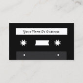 Retro-Cassettebandje Visitekaartje (Voorkant)