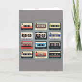 Retro Cassettebandjes 80s Bedankkaart (Voorkant)