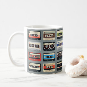 Retro Cassettebandjes 80s Koffiemok