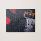 Retro-Cassettebandjes en vinylrecords van 80 Legpuzzel (Horizontaal)
