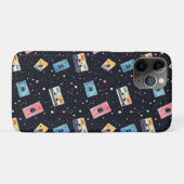 Retro Cassettebandjes in de kosmische ruimte Case-Mate iPhone Case (Achterkant (horizontaal))