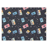 Retro Cassettebandjes in de kosmische ruimte Tafelkleed (Voorkant (Horizontaal))
