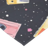 Retro Cassettebandjes in de kosmische ruimte Tafelkleed (Gekanteld)