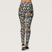 Retro Cassettebandjes Leggings (Achterkant)