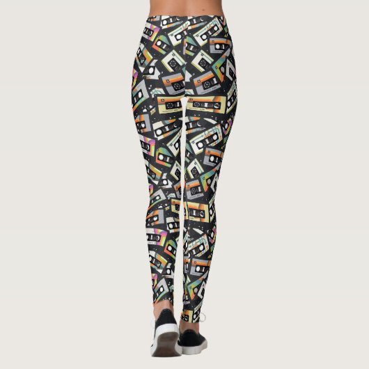 Retro  Cassettebandjes Leggings (Achterkant)
