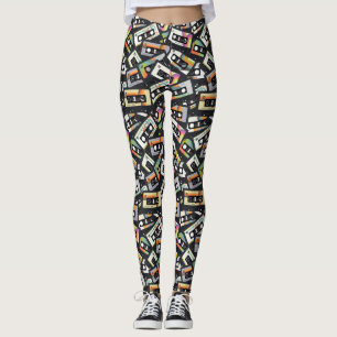 Retro  Cassettebandjes Leggings