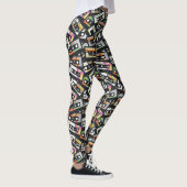 Retro Cassettebandjes Leggings (Rechts)