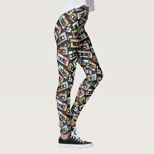 Retro  Cassettebandjes Leggings (Rechts)