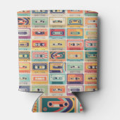 Retro Cassettebandjes Patroon. Blikjeskoeler (Achterkant)