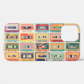 Retro Cassettebandjes  Patroon. Case-Mate iPhone Case (Achterkant (horizontaal))