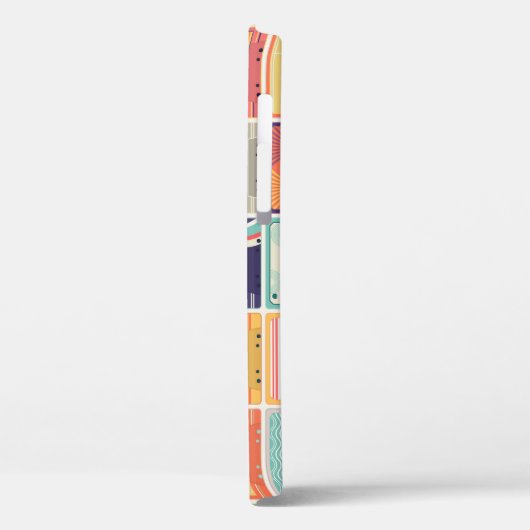 Retro Cassettebandjes  Patroon. Case-Mate iPhone Case (Achterkant / Links)