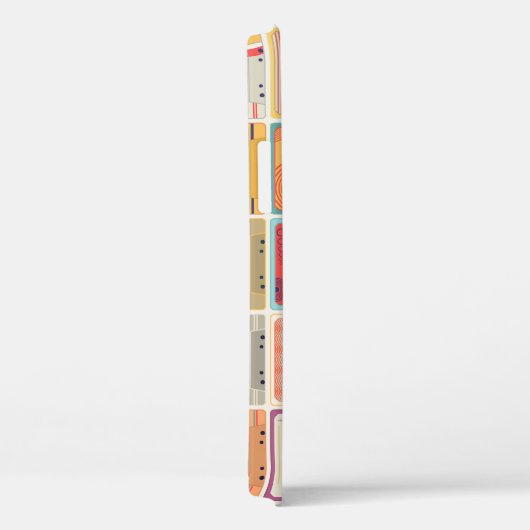 Retro Cassettebandjes  Patroon. Case-Mate iPhone Case (Achterkant / Rechts)