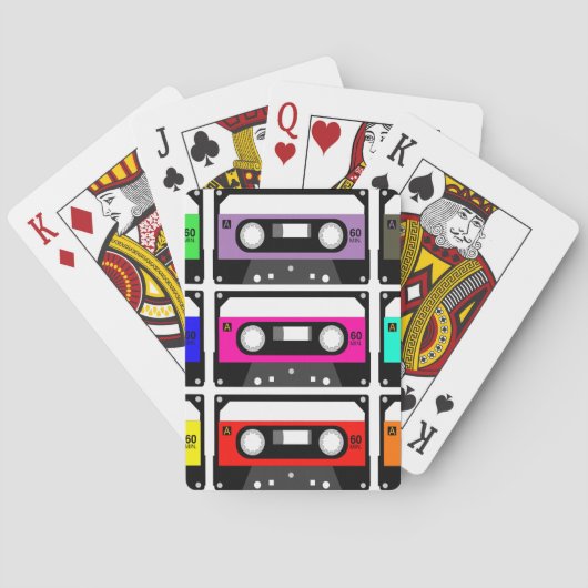 Retro Cassettereband Pokerkaarten (Achterkant)