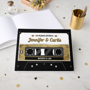 Retro Cassetterecord Huwelijksgastenboek Gastenboek