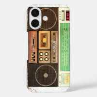 Retro cassetterecorder met gepersonaliseerde naam