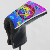 Retro Cassetterecorder uit de jaren 80 Old School Golfheadcover (3/4 voorkant)