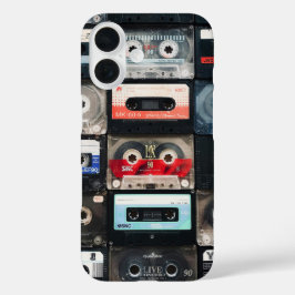 Retro cassettes afbeelding op iphone hoesje