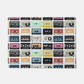 Retro cassettes mengen tapes patroon deurmat (Voorkant)