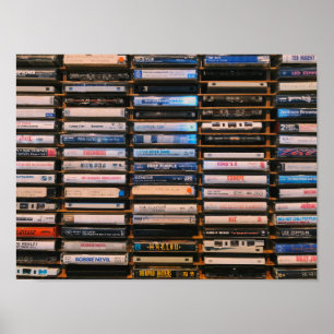 Retro Cassettes Poster