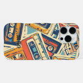 Retro Cassettes Tapes 80s Music Fan Lover iPhone Hoesje (Achterkant horizontaal)