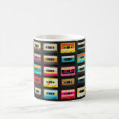 Retro Cassettespelband Patroon – Vintage Muziek Koffiemok (Center)