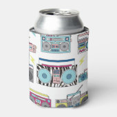 Retro Cassettespelers: jaren '80  kunst Blikjeskoeler (Blikje Voorkant)