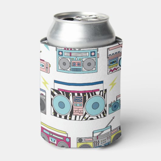 Retro Cassettespelers: jaren '80  kunst Blikjeskoeler (Blikje Voorkant)