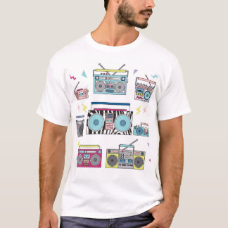 Retro Cassettespelers: jaren '80  kunst T-shirt