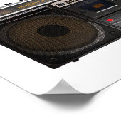 retro-cassettespelmuziek poster (Hoek)