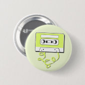 Retro Casssette Ronde Button 5,7 Cm (Voorkant /achterkant)