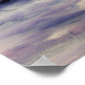 Retro Castle,  kasteel, medieval Castle Post Poster (Hoek)