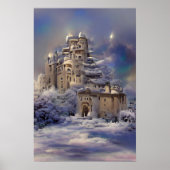 Retro Castle,  kasteel, medieval Castle Post Poster (Voorkant)