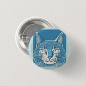 retro cat 1 ronde button 3,2 cm (Voorkant /achterkant)