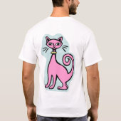 Retro Cat - 2 - (voor en achter) T-shirt (Achterkant)