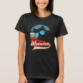 Retro Cat 4 juli Meowica Merica Mannen vs Ameri T-shirt (Voorkant)