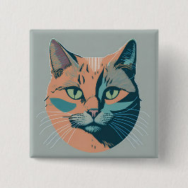 retro cat 5 ronde button 3,2 cm