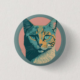 retro cat 5 ronde button 3,2 cm