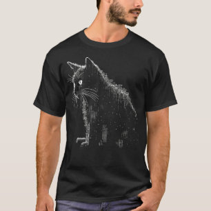 Retro Cat ASCII Informatica Mannen Vrouwen Funny B T-shirt